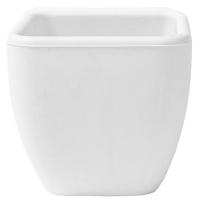 Кашпо 0,06л белый (пласт+слюда) 102/5-1 /96шт/Mehrni