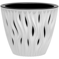 Кашпо Вдохновение 2,25л белый/черный КШ-5409