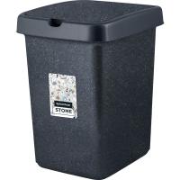 Контейнер д/мусора Spin&Clean Stone 25л темный камень SC4605 /4шт/ПР