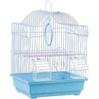Клетка д/птиц N1 ДКпА112 30*23*39см фигурная укомплектованная голубая/10шт/Евро