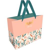 Пакет подарочный 32*26*12см "Beautiful twigs" фольга мат ламин MESHU /Рельеф