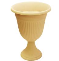 Вазон на ножке высокий 12,6л Ливия белая глина М3203