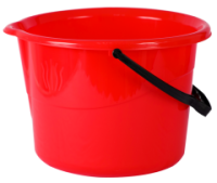Ведро 13л Волна красный 020291