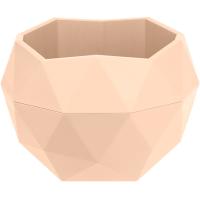 Кашпо Топаз 0,17л кремовый с вставкой КШ-1376 /20шт/ПП 