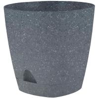 Кашпо Амстердам D250 8л темный камень с под. IG6302 /6шт/ПР
