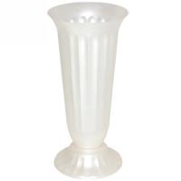 Вазон д/срезки Цветочный №3 6л белый 