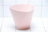 Кашпо Элеганс 0,5л пудровый с прик. под. /20шт/Рад
