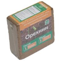Кокосовый субстрат Орехнин-1 брикет 380гр (4л)