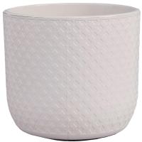 Кашпо Клевер 1,8л льняной с вставкой /12шт/ДТ 