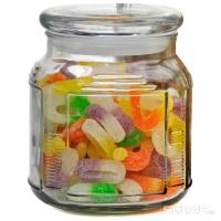 Банка для сыпучих продуктов стеклянная с крышкой 0,75л ARIA 