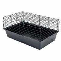 Клетка д/животных ОСТИН №1 складная с дверцей на крыше 78*48*34см черн/черн/4184/Дарэлл