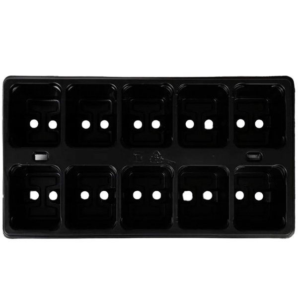 Кассета для рассады на 10 ячейки 32*14,9 черный 