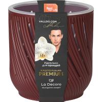 Кашпо для орхидей Fleurs 1,3л бордовый КШ-3678