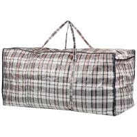Сумка на молнии 100*50*40см клетка полипропилен 008578 /шт/Рыжий Кот