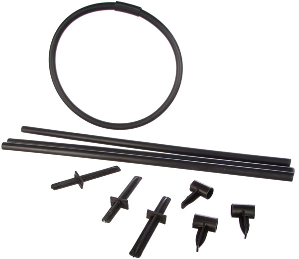 Кустодержатель "Пион" черный/10шт/КА/0073