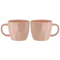 Набор кружек 400мл Balance (2шт) розовый в инд. упак. Ф11-080L/2 /24шт/Rosario 