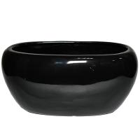 Кашпо Piano 27*17,h13см черный 073161