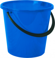 Ведро 12л Ромашка синий 02014