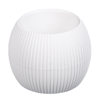 Кашпо Агава 1л круглое белый с прик.под. А274