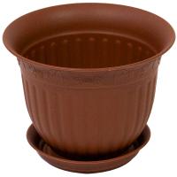 Цветочный горшок Виноград 1л терракот с поддоном 5PL0139 