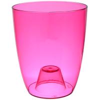 Кашпо ОРХИДЕЯ 1,2л прозрачно-розовый М3147