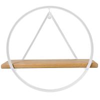 Подставка ЛОФТ настенная ТРЕУГОЛЬНИК 51-05 белая 36*17см РЗДИ