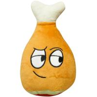 Игрушка с Ножка куриная с пищалкой коричневая текстиль 25х15см/Ти136/Евро