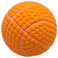 Игрушка с Мяч баскетбольный с пищалкой оранжевый латекс 6см/ЛС306/Евро