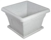 Кашпо Квадро 8,1л мрамор С164М