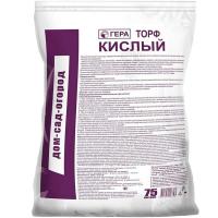 Торф кислый 75л верховой Гера 