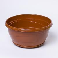 Цветочный горшок Венеция 2,75л терракотовый с прикрепленным поддоном