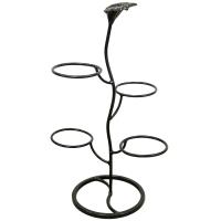 Подставка Настольная РЗДИ Аленький цветочек 4 гор черная