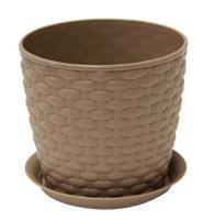 Кашпо РОТАНГ 1л бежевый М3080