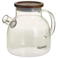 Чайник заварочный 1,4л стекло ситечко-пружинка AK-5535 /6шт/ Alpenkok