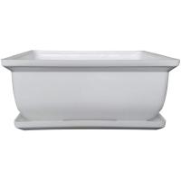 Кашпо Бонсайница 0,75л 15*10*6см белый 000917 /14шт/112шт/