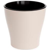 Кашпо Лея 17л бежевый с вставкой М8865 /3шт/ Альтерн