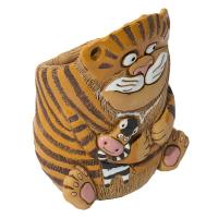 Кашпо Тигр с зеброй настольное 0,8л 118-148