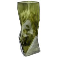 Ваза Ледник 3 h24см зеленый дым 074488