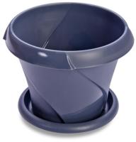 Кашпо "Флориана" 5,4л серый Д270 С387СЕР