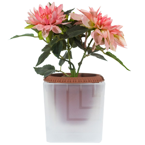 Кашпо для орхидей Квадро 1,2л прозрачный КВ12-00