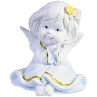 Ангел с двумя цветочками в волосах L7W8H9см 713163/А076