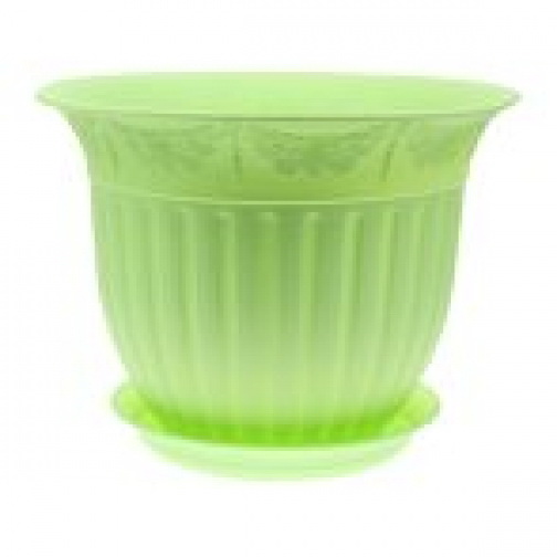 Цветочный горшок Виноград 2,25л мятный с поддоном 5PL0152 