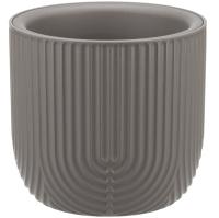 Кашпо РАМОНА D180 1,9л француский серый с вставкой М3261 /15шт/М-пласт