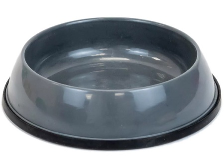 Миска одинарная пластик д/кошек ZERO нулевка 200мл серая/2234/Дарэлл