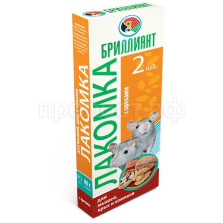 Лакомство для грызунов с орехом Палочки Лакомка  