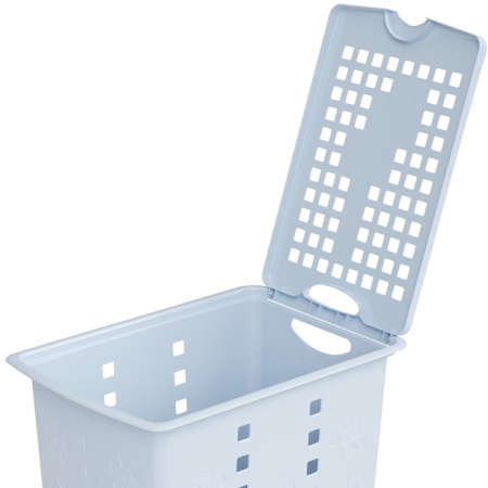 Корзина д/белья 30л Виолетта голубой М2444 /6шт/ Альтерн 