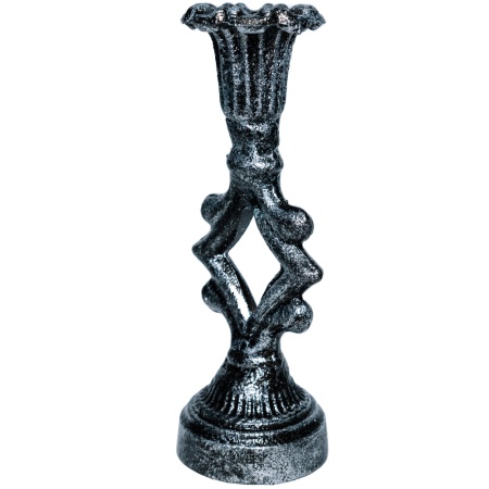 ДЕКОР Подсвечник Ампир антик серебро РЗДИ/1шт